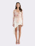 Petra Asymmetric Champagne Skirt