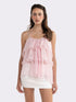 Fiona Tiered Pink Top