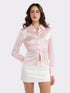 Eva Tie-Back Pink Shirt
