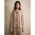 PLAYAPLY 26AW Oversized Open-Knit Bouclé Top in Cream