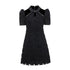 Mamyo Yoo Pearl-Detail Textured Qipao Dress