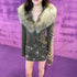 MARKGONG 26AW Detachable Raccoon-Fur Collar Knit Cardigan