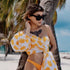 ACLER One-Shoulder Crop Top & Yellow Skirt