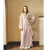 BING XIOUGN 26AW Floral Lace Ruched Ruffle Maxi Dress