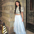 Sister Jane Printed Puff-Sleeve Top in Blue