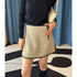 Christopher Esber Woven Outlined Mini Skirt in Khaki