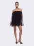 Carmen Off-Shoulder Black Dress