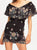 Honeycomb Daisy Off Shoulder Mini Dress - Mulaner