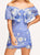 Honeycomb Daisy Off Shoulder Mini Dress - Mulaner