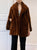 Camel Vegan Mink Tailoring Coat with Gemstone - Mulaner