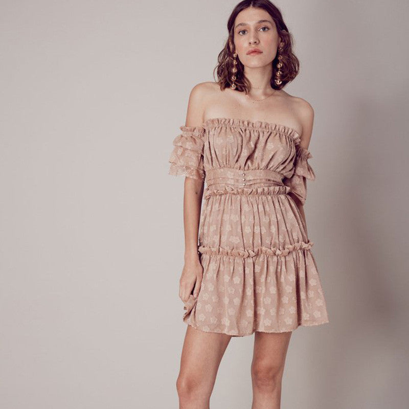 for love and lemons modern love dress For Love & Lemons Leigh Floral Mini Dress in Buttercreme