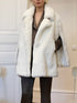 Camel Vegan Mink Tailoring Coat