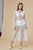 Claudia Ruffle Midi Tulle Dress White - Mulaner