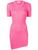 FLUO ASYMMETRICAL ZIP DRESS - Mulaner