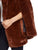 Camel Vegan Mink Tailoring Coat with Gemstone - Mulaner