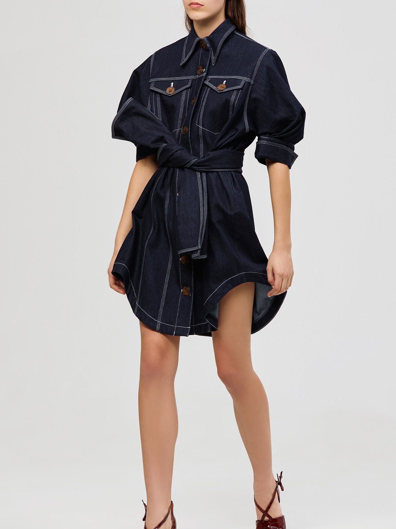 Priestly Denim Dress – Mulaner