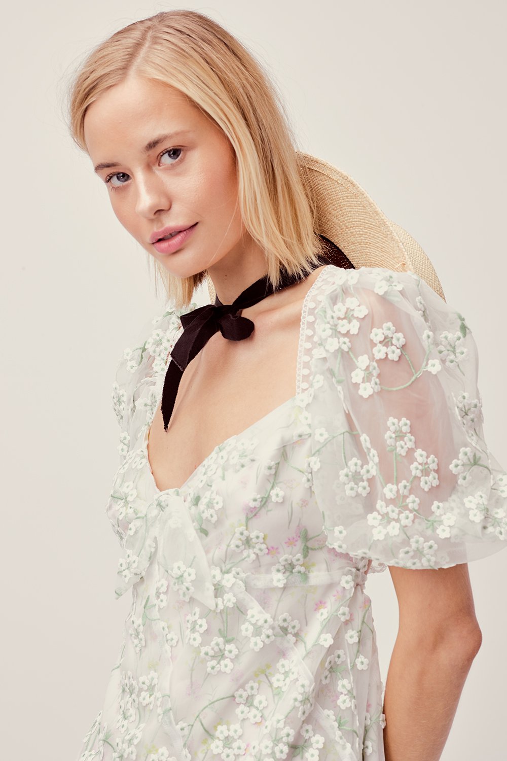 eclair mini dress for love and lemons For Love & Lemons Eclair Mini Dress