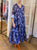 Claire Long Dress BIG CAMELIAS - Mulaner