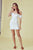 Anabelle Eyelet Lace Up Dress White - Mulaner