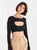 Avril Snap Layered Top black - Mulaner
