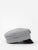Grey wool baker boy hat with embroidery - Mulaner
